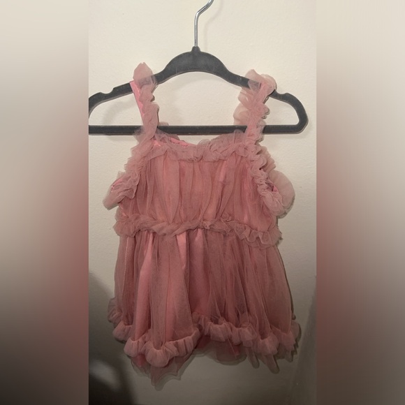 Pink Ruffled Tulle Dress - Picture 1 of 1